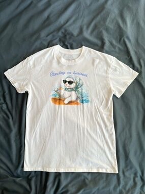 IML Standing On Business Cat Graphic Tee, women's M